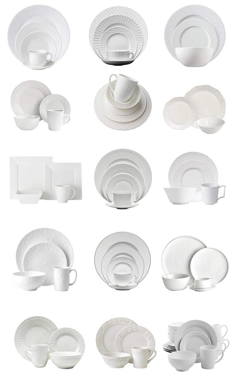 Hot Sales Durable Embossed Gold Ceramic Dinner Set Porcelain Tableware Set Buy Durable Dinner