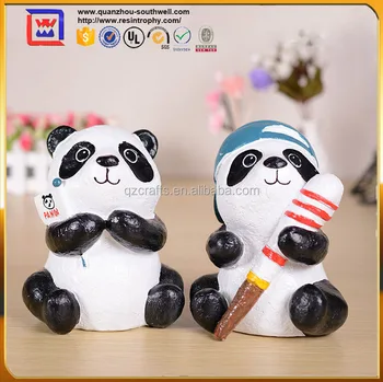 New Small Panda Staue Animal Figurines For Decor Buy Small Panda