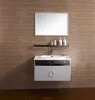 36, 24 Inch Stainless steel Bathroom Cabinet, Free Standing Storage Sink Vanity with Mirror Modern Bathroom Vanity T-080