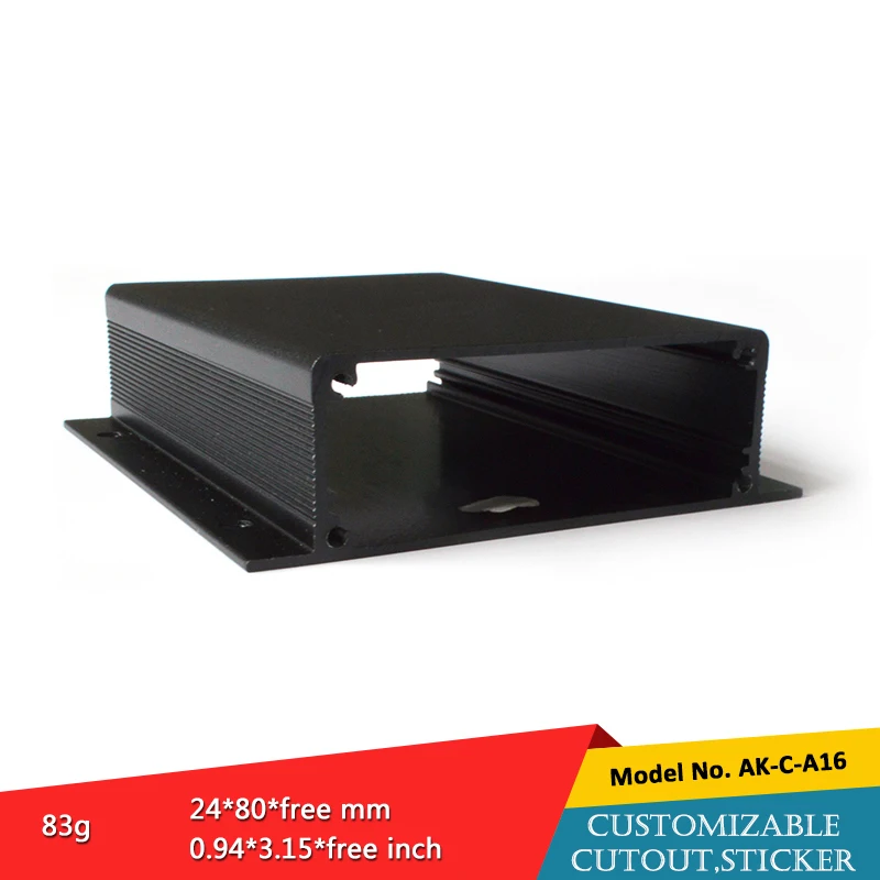 Aluminum Profile Amplifier Junction Enclosure Aluminum Heat Sink Electronic Enclosure Box For