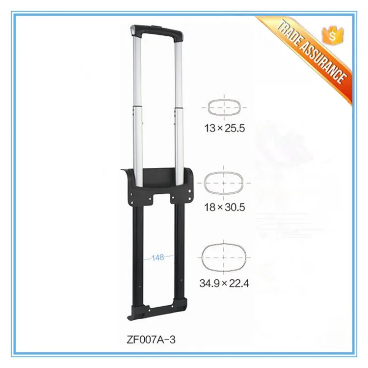 Gepäck-Teleskopstange Ersatz - Aluminium Zugstange Für Koffer 93,5cm 3 Abschnitte