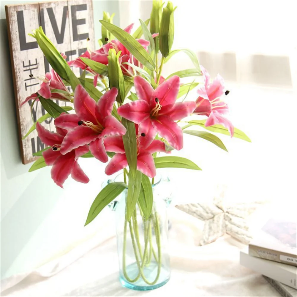 Easter Silk Lily Home Deco Artificial 