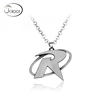 Charm Jewelry 18K silver Plated Letter Pendant necklace