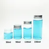 Borosilicate glass test tube bottle for candy saffron honey with aluminum lid