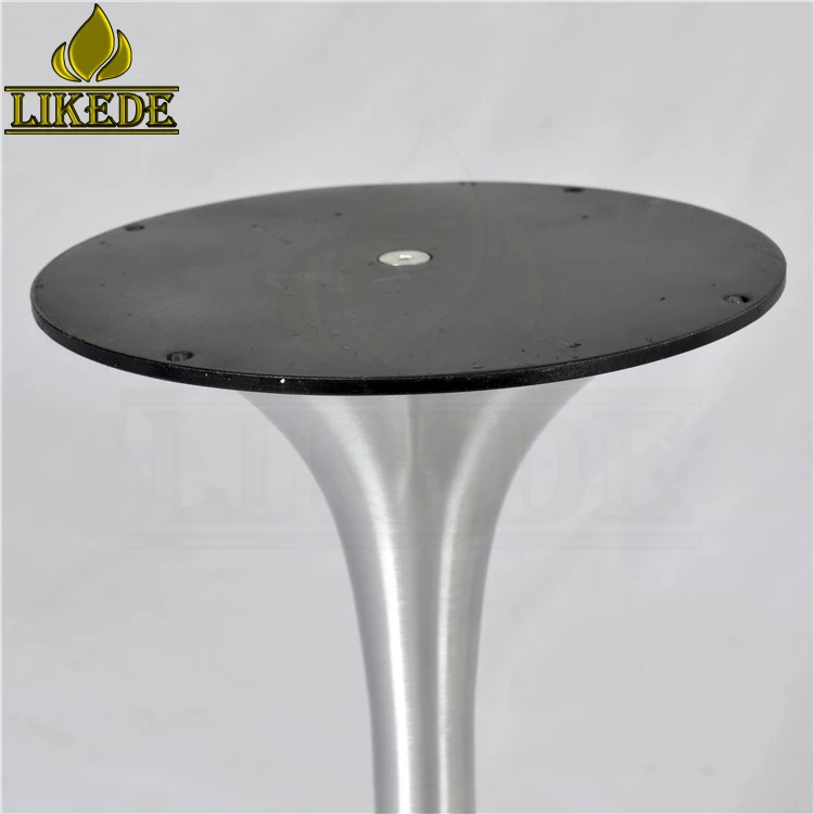 Hot sale low price aluminum trumpet table base metal tea / coffee / bed table base