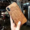 Customized Design TPU Soft Case with Real Wood Bamboo Mobile Phone Case for iphone 8 8plus x xr xs max