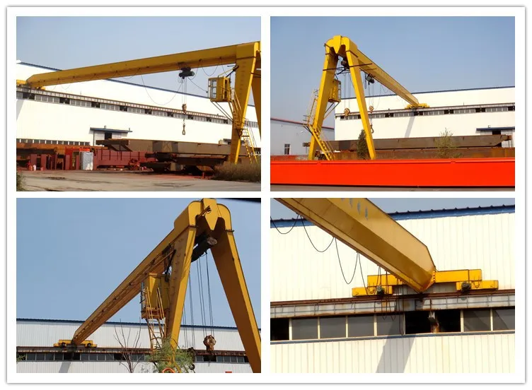 single beam 5t semi gantry goliath crane for workshop