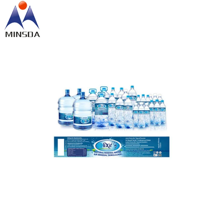 Personnalis&eacute; R&eacute;sistant &agrave; l'eau En Plastique Autocollants Pour Bouteilles D'eau De 5 Gallons Usine