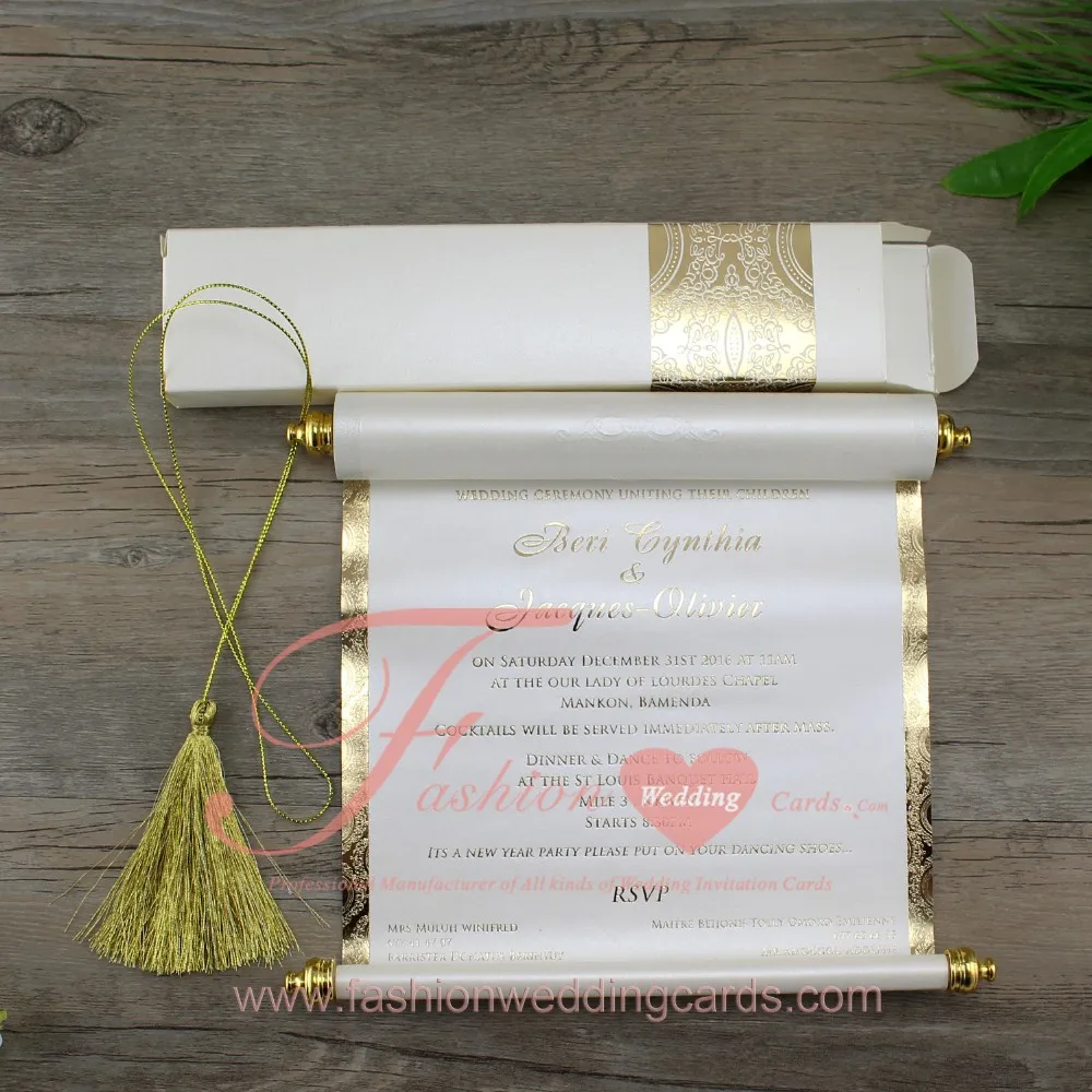 Hot Sale Cheap Price Scroll Wedding Wedding Invitation Cards Hot Sale Cheap Price Scroll Wedding Wedding Invitation Cards
