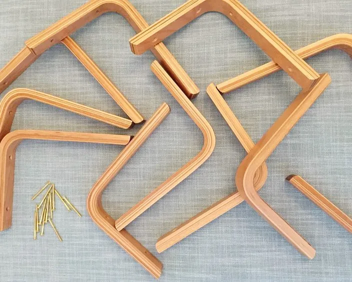 Heavy Duty Laminated Angle Plywood Shelf Bracket Woood Wall Brackets