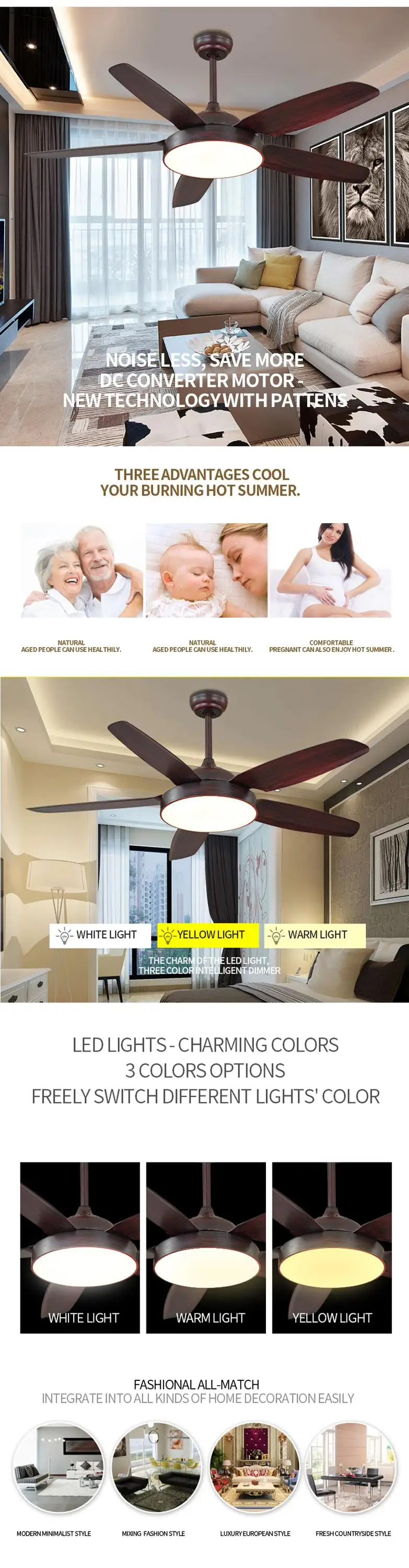 China manufacturer customized new technology large ceiling fans