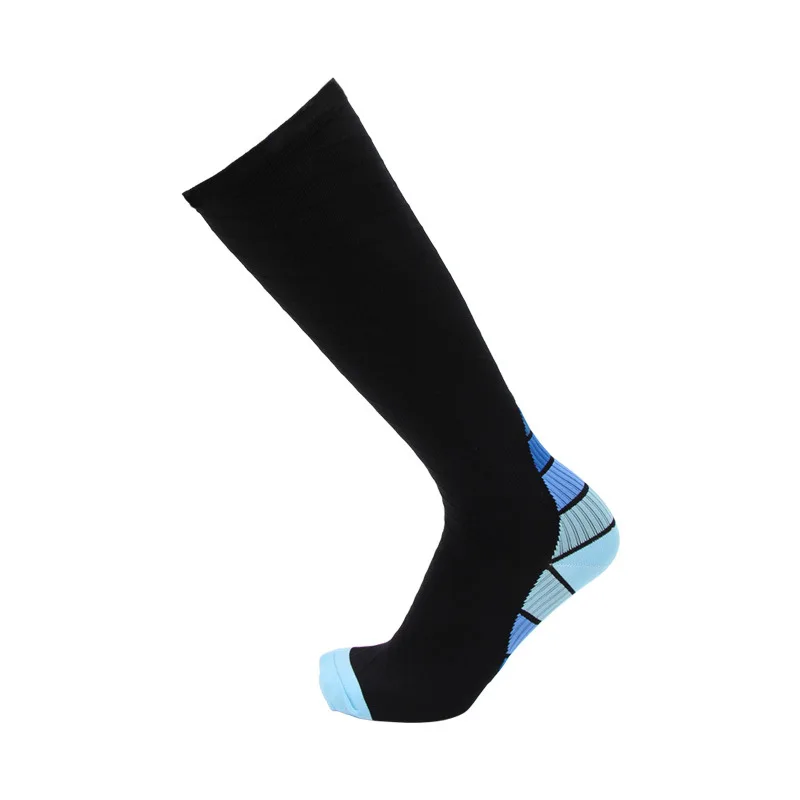 Gradient color breathable long-distance riding long stockings marathon running socks leggings compression socks