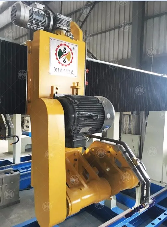 高品质双圆柱花岗岩大理石块边缘石材仿形机石材仿形切割机