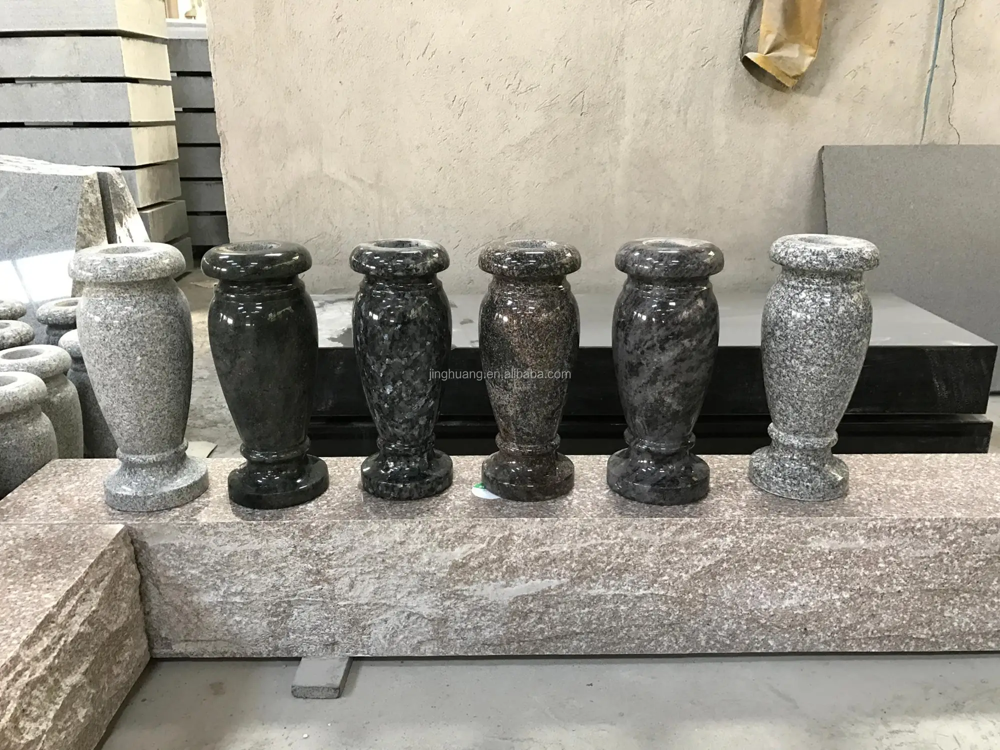 Good Quality Headstone Flower Holder Cemetery Headstone Flower Vase