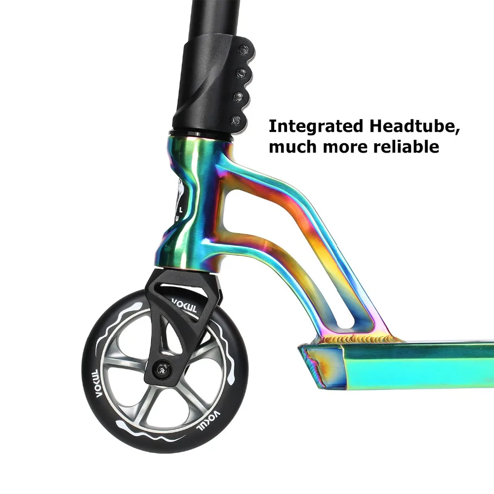 Logix Scooters 6 Spoke Stunt Scooter Wheel, Black/Oil Slick main image 0