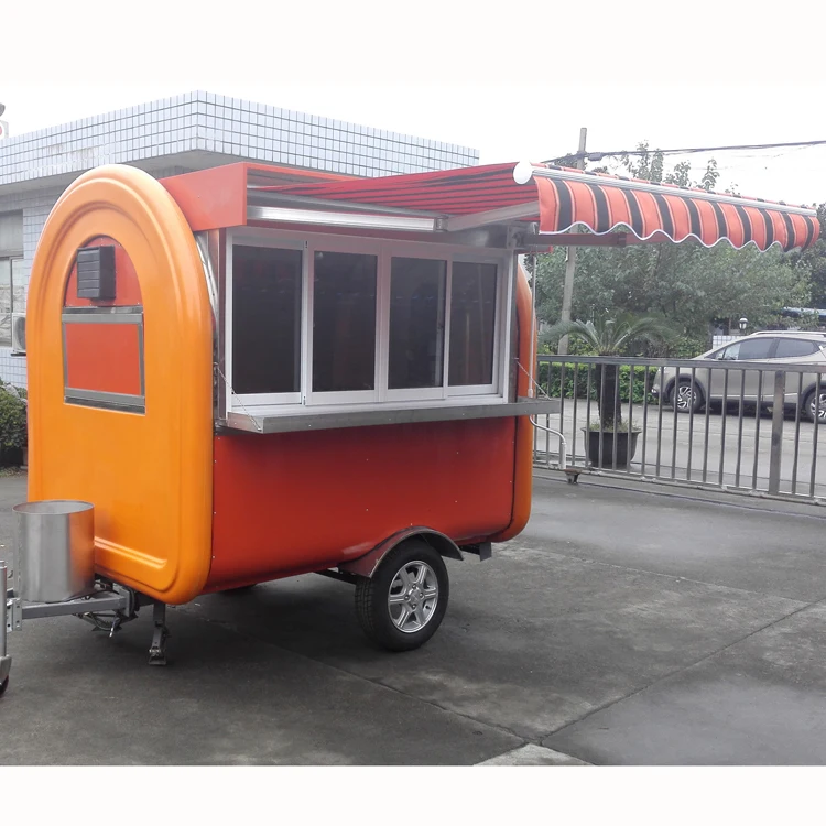 Hot Sale Fiberglass And Stainless Steel Mobile Food Trailers,Mobile