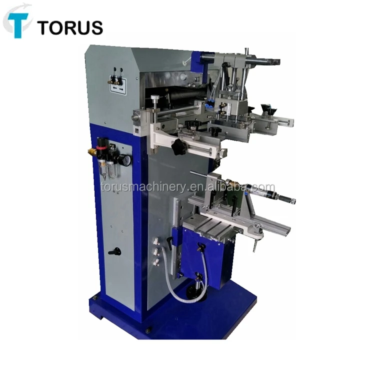 Manual Operating Mini Cylindrical Multi Color Screen Printing Machine