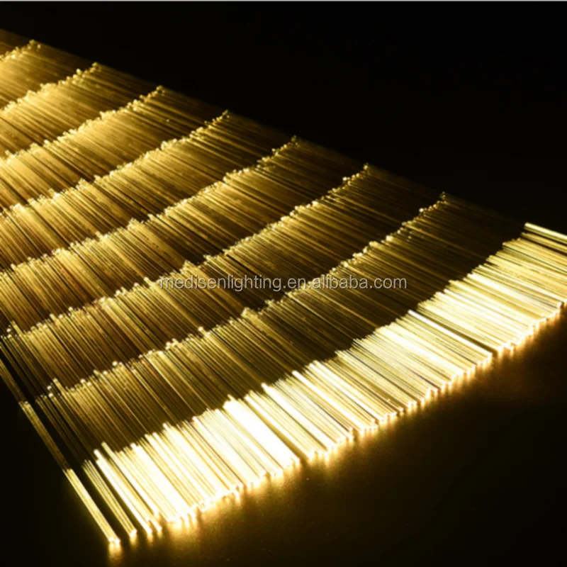 make in China  pmma  0.75 1.0  1.5  2mm plastic  sparkle  fiber optic lighting cable for tree/curtain light