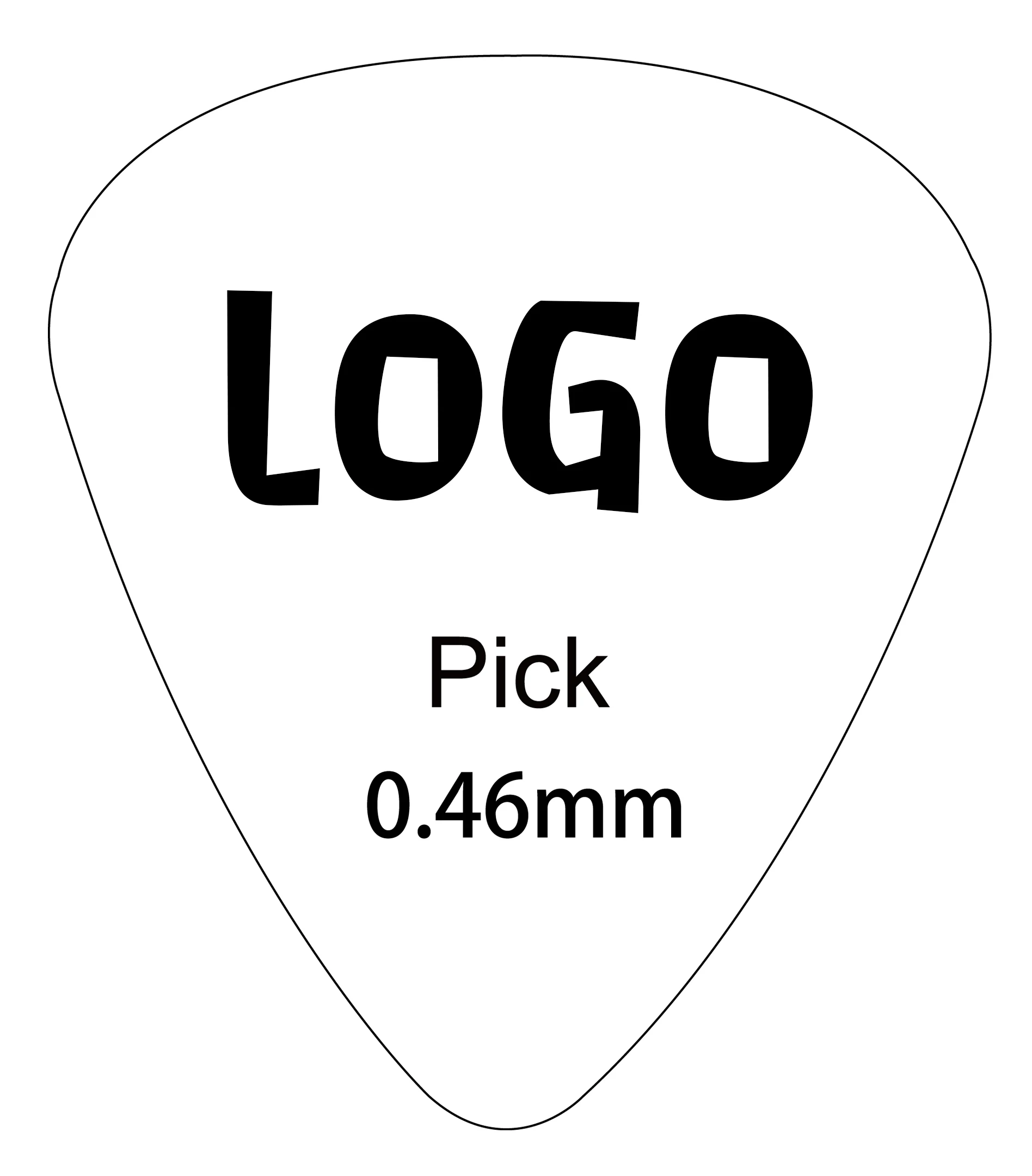 High Quality 0.46mm Gb Celluloid Guitar Picks For Playing Guitar ...