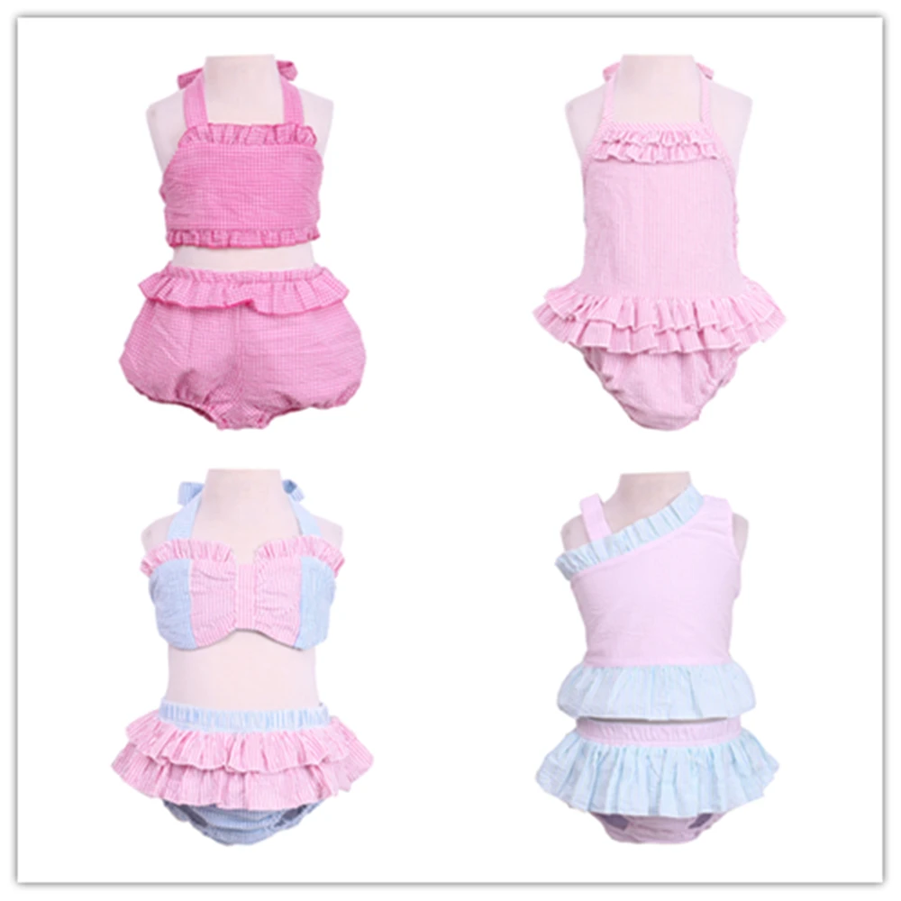 seersucker bathing suit baby