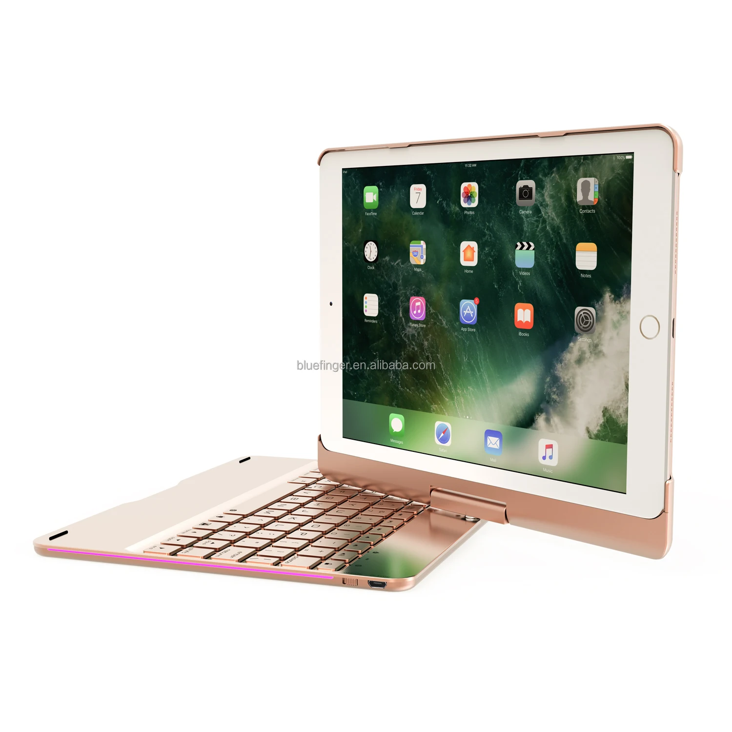 For iPad 9.7/'/' Backlit Bluetooth Keyboard Case Cover A1893//A1954//A1822//A1673