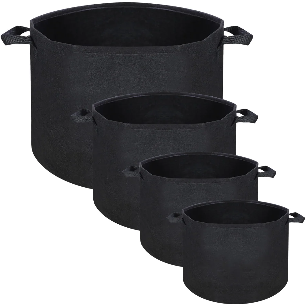 1/3 / 5 / 7 / 10 / 15 / 20 / 25 / 45 / 60 Gallon Felt Fabric Pot Grow