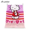 Hello kitty design custom towel bath for little girls custom poncho towel custom woven towel