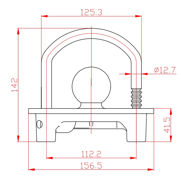 Yh9006 Heavy Duty Trailer Hitch Coupler Lock Articulated Connector