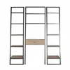 Mayco Desk Plus Narrow Bookshelf Set Display bookcase Ladder Shelf