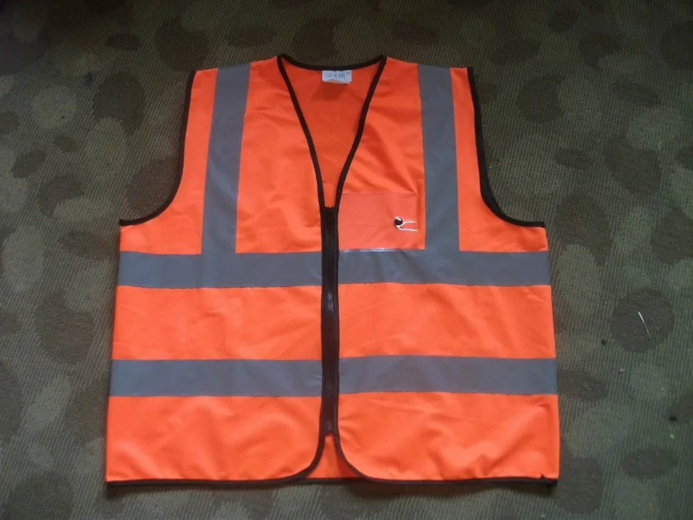 Hi Viz CE Reflective Security Vest with ID pocket