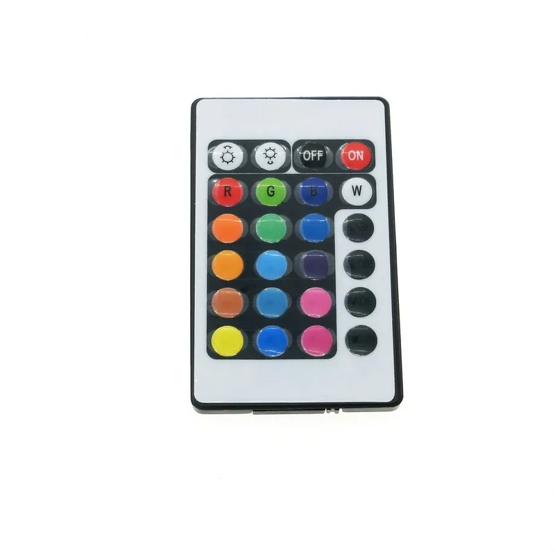 RGB LED Controller DC12V Mini 24Key IR Remote Controller For 3528 5050 RGB LED Strip.