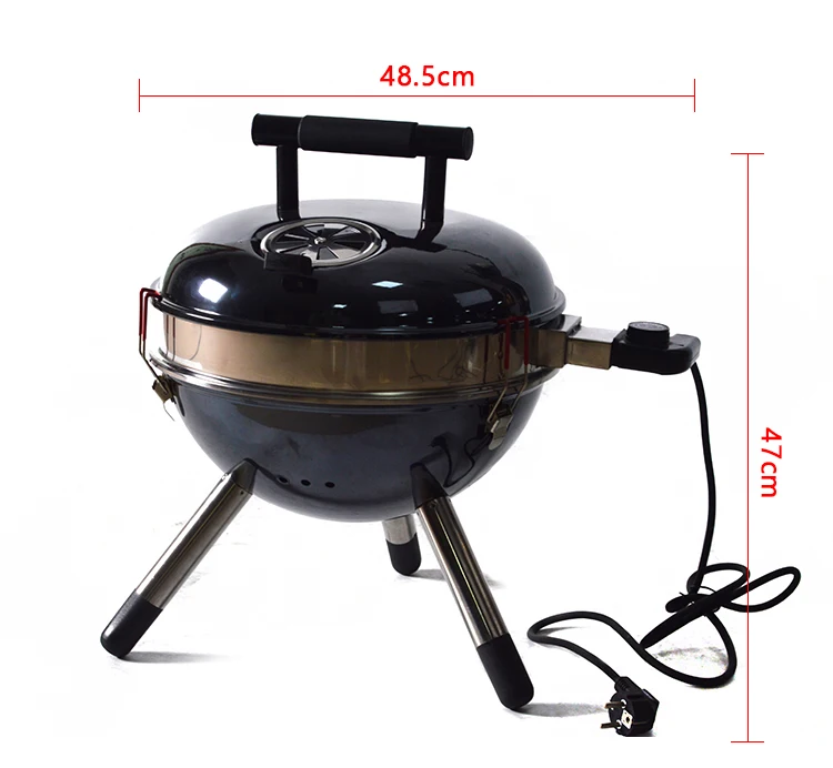 230v Indoor 14 Inch Kettle Infrared Electric Grills Indoor Table Top