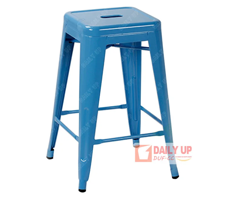 Stackable Iron Cafe Chair Vintage Furniture for Restaurants Outdoor Bar-Stools-Wholesale