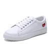 Factory sale Women Canvas Shoes Women Casual Flats Heart Lace-up Fashion Ladies Spring/Autumn Shoes designer White Sneakers