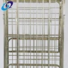 Wire folding warehouse logistic steel stackable cage cart