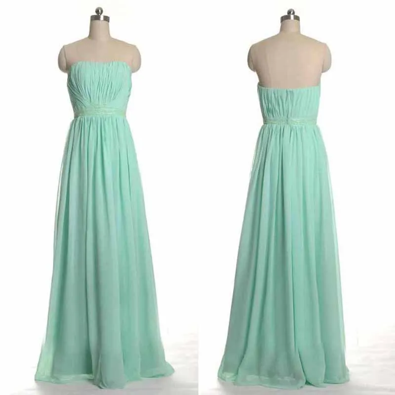 Hot Long Mint Green Bridesmaid Dresses 2017 Scoop A Line Hot Long Mint Green Bridesmaid Dresses 2017 Scoop A Line Chiffon Gown Pleated Floor Length In Price On M Alibaba