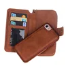 Luxury Hand-held zipper Leather Wallet Case for iphone 6 Covers