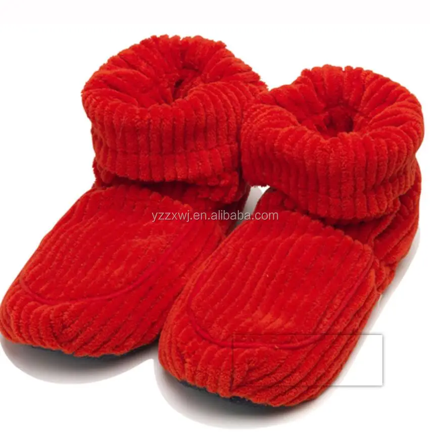Different Style Heated Slippers Boots For Lady Microwave Hot Socks