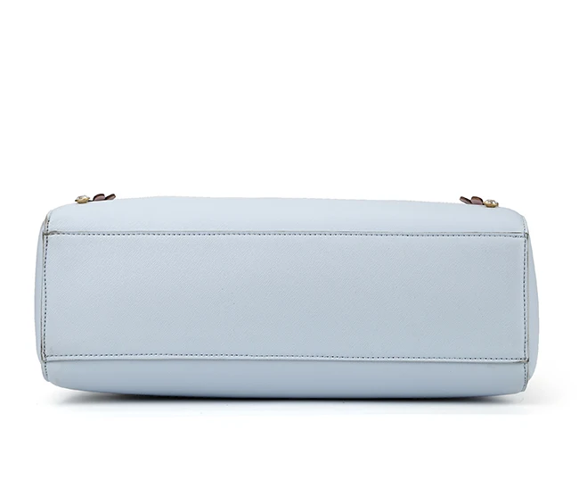 7423-Newest design hot sale two layers plain PU satchel handbags