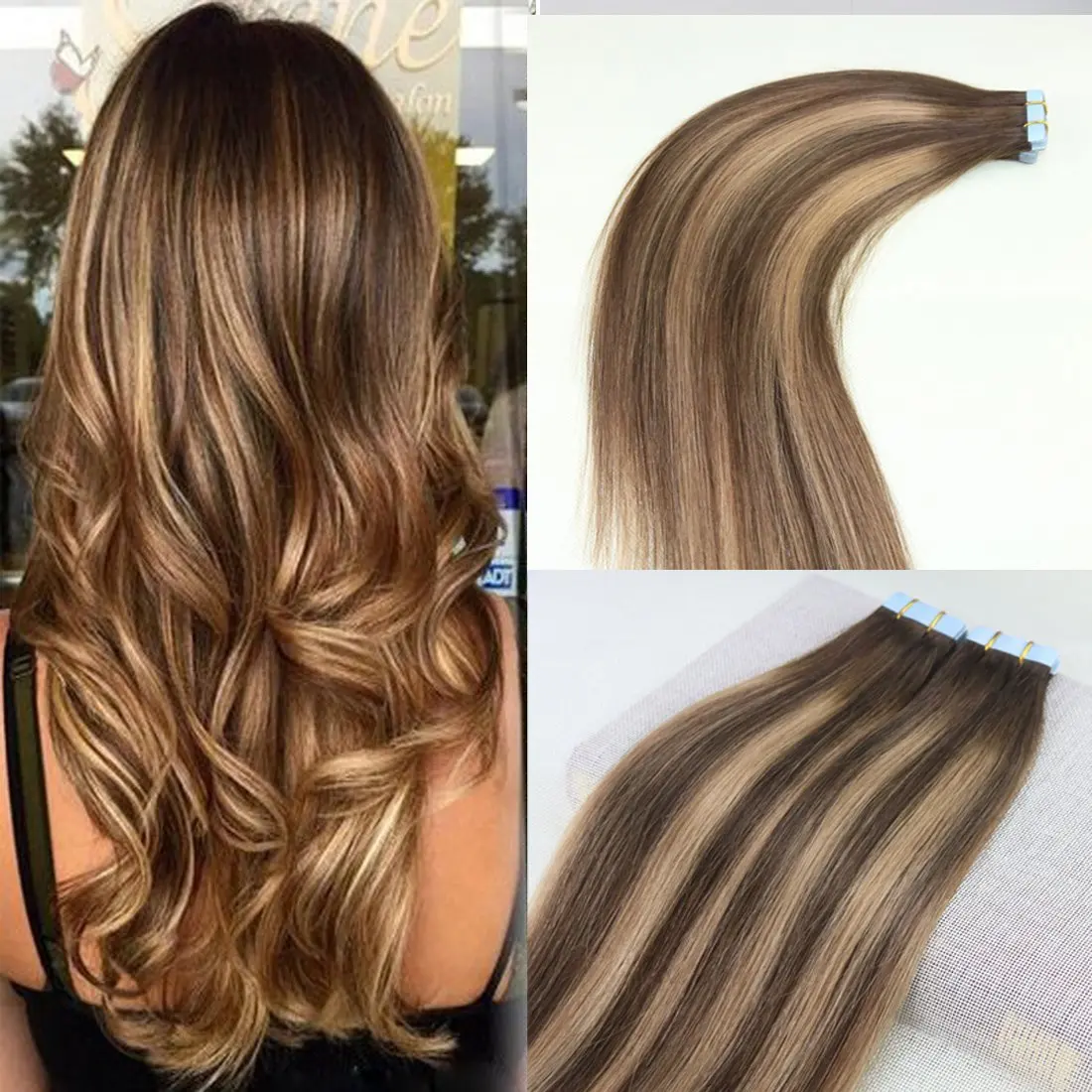 Buy Beautymiss 20 100g 40pcs Balayage Ombre Tape Hair Human Remy