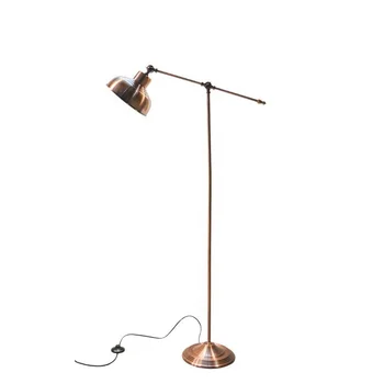 Antique Brass Copper Industrial Lever Arm Arc Floor Lamp - Buy Flexible ...