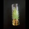 Gold Foil Pineapple Print 14oz Highball Glass Cups