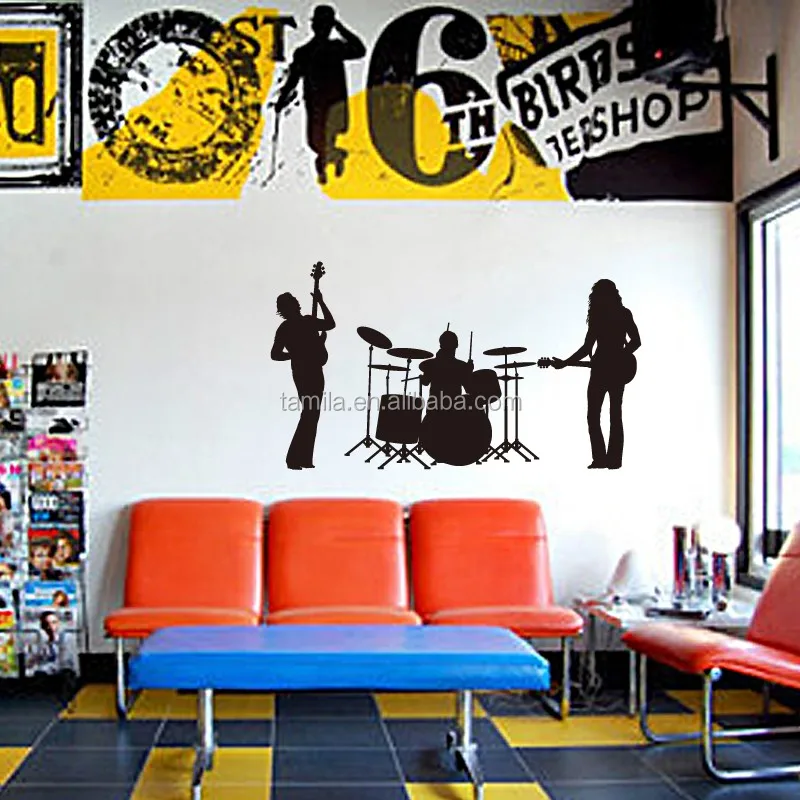 Details about   3D Classic Band Wall Stickers Vinyl Murals Wall Print Decal Deco Art AJ STORE AU 