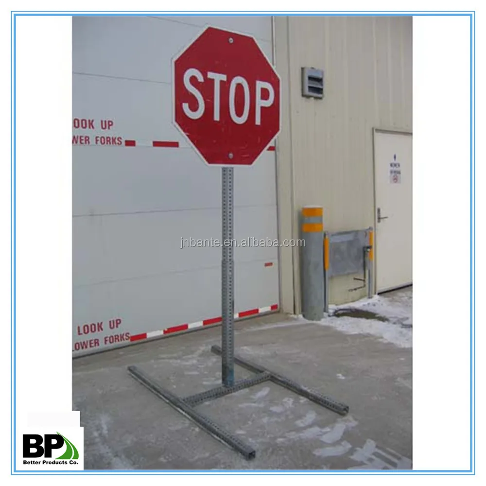 Single Post H-skid sign stand