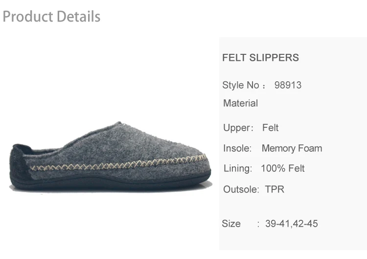 Custom Comfort Memory Foam Slip On Scuff House Shoes Indoor