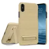 for iphone x xs xr xs max PC Slim stylish brushed with bracket Armor case for iphone xs max case Luxury