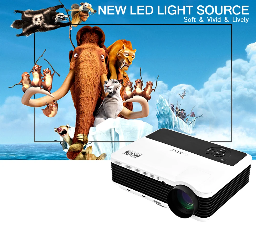 EUG X88+ led Android projector for home theater