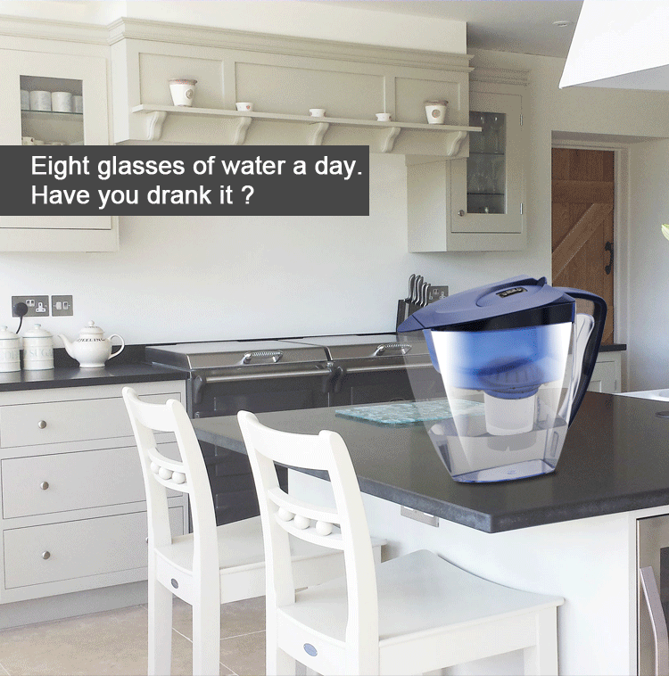 Bluetech 6 Cup Super Filtration Pitcher Water Filter,Bpa Free,Color