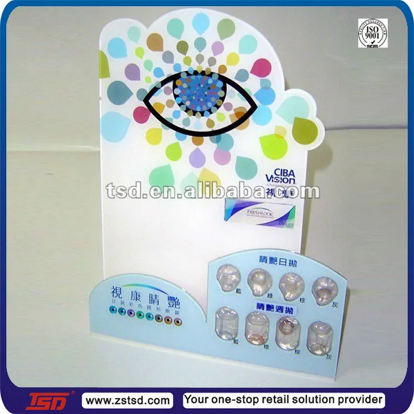 Tsda613 Custom Optical Shop Countertop Acrylic Contact Lenses Display