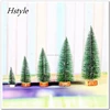 2019 New Christmas Tree 15cm/20cm (5.91"/7.84) Xmas Pine Needles Flocking Mini Tree For Outdoor Party Ornament Supplies SSD178